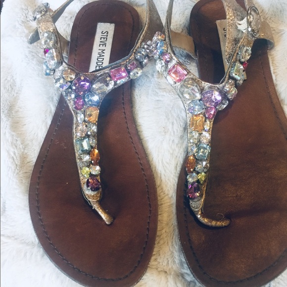 Steve Madden Shoes - Steve Madden jeweled sandals Steve Madden Shoes - Steve Madden jeweled sandals
